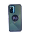 Xiaomi Redmi K40 Kılıf Montreal Yüzüklü Silikon Kapak - Lacivert