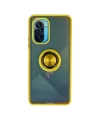 Xiaomi Redmi K40 Kılıf Montreal Yüzüklü Silikon Kapak - Sarı
