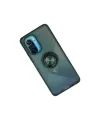 Xiaomi Redmi K40 Kılıf Montreal Yüzüklü Silikon Kapak - Yeşil
