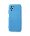 Xiaomi Redmi Note 10 Kılıf Nano İçi Kadife Silikon - Mavi