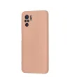 Xiaomi Redmi Note 10 Kılıf Nano İçi Kadife Silikon - Pudra