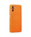 Xiaomi Redmi Note 10 Kılıf Nano İçi Kadife Silikon - Turuncu