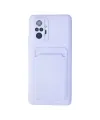 Xiaomi Redmi Note 10 Pro Kılıf Kelvin Kartvizitli Silikon - Lila