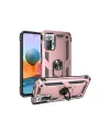 Xiaomi Redmi Note 10 Pro Kılıf Sofya Yüzüklü Silikon Kapak - Rose