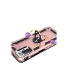Xiaomi Redmi Note 10 Pro Kılıf Sofya Yüzüklü Silikon Kapak - Rose