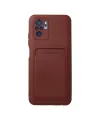 Xiaomi Redmi Note 10s Kılıf Kelvin Kartvizitli Silikon - Bordo