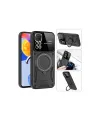 Xiaomi Redmi Note 11 Pro Kılıf Joy Lens Standlı Kapak - Kırmızı