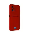 Xiaomi Redmi Note 12 4g Kılıf Kelvin Kartvizitli Silikon - Kırmızı