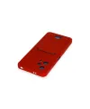 Xiaomi Redmi Note 12 4g Kılıf Kelvin Kartvizitli Silikon - Kırmızı