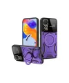 Xiaomi Redmi Note 12 Pro 4g Kılıf Joy Lens Standlı Kapak - Mor