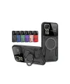 Xiaomi Redmi Note 12 Pro 4g Kılıf Joy Lens Standlı Kapak - Mor
