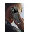 Xiaomi Redmi Note 12 Pro 4g Kılıf Joy Lens Standlı Kapak - Mor