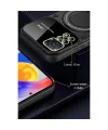 Xiaomi Redmi Note 12 Pro 4g Kılıf Joy Lens Standlı Kapak - Mor