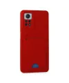 Xiaomi Redmi Note 12 Pro 4g Kılıf Kelvin Kartvizitli Silikon - Kırmızı