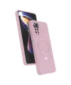 Xiaomi Redmi Note 12 Pro 4g Regal Magsafe Standlı Kapak - Açık Pembe
