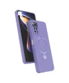 Xiaomi Redmi Note 12 Pro 4g Regal Magsafe Standlı Kapak - Lila