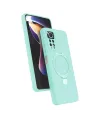 Xiaomi Redmi Note 12 Pro 4g Regal Magsafe Standlı Kapak - Su Yeşili