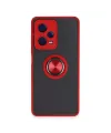 Xiaomi Redmi Note 12 Pro 5g Kılıf Montreal Yüzüklü Silikon Kapak - Kırmızı