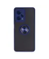 Xiaomi Redmi Note 12 Pro 5g Kılıf Montreal Yüzüklü Silikon Kapak - Lacivert
