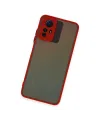 Xiaomi Redmi Note 12s Kılıf Montreal Silikon Kapak - Kırmızı