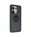 Xiaomi Redmi Note 13 4g Kılıf Montreal Yüzüklü Silikon Kapak - Yeşil