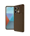 Xiaomi Redmi Note 13 Pro 4g Kılıf Auto Focus Karbon Kapak - Kahverengi