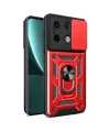 Xiaomi Redmi Note 13 Pro 4g Pars Lens Yüzüklü Silikon - Kırmızı