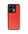 Xiaomi Redmi Note 13 Pro 5g Kılıf Flip Cover - Kırmızı