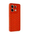 Xiaomi Redmi Note 13 Pro 5g Kılıf Petek Silikon Kapak - Kırmızı