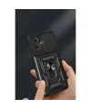 Xiaomi Redmi Note 13 Pro Plus Kılıf Pars Lens Yüzüklü Silikon - Kırmızı