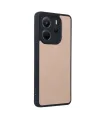 Xiaomi Redmi Note 14 4G Kılıf Aras Deri Kapak - Pudra