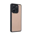 Xiaomi Redmi Note 14 4g Kılıf Aras Deri Kapak - Pudra
