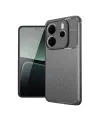 Xiaomi Redmi Note 14 4g Kılıf Auto Focus Karbon Kapak - Gri