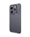 Xiaomi Redmi Note 14 4g Kılıf Auto Focus Karbon Kapak - Lacivert