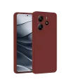 Xiaomi Redmi Note 14 4G Kılıf First Silikon - Bordo