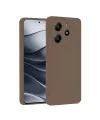 Xiaomi Redmi Note 14 4g Kılıf First Silikon - Kahverengi