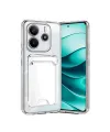 Xiaomi Redmi Note 14 4g Kılıf Kart Şeffaf Silikon - Şeffaf