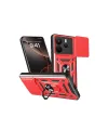 Xiaomi Redmi Note 14 4g Pars Lens Yüzüklü Silikon - Kırmızı