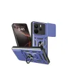 Xiaomi Redmi Note 14 4g Pars Lens Yüzüklü Silikon - Lacivert