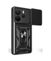 Xiaomi Redmi Note 14 4g Pars Lens Yüzüklü Silikon - Siyah