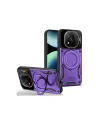 Xiaomi Redmi Note 14 Pro 4g Kılıf Joy Lens Standlı Kapak - Mor