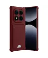 Xiaomi Redmi Note 14 Pro 5g Kelvin Kartvizitli Silikon - Bordo