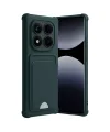 Xiaomi Redmi Note 14 Pro Plus Kelvin Kartvizitli Silikon - Koyu Yeşil