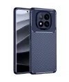 Xiaomi Redmi Note 14 Pro Plus Kılıf Auto Focus Karbon Kapak - Lacivert