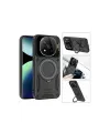Xiaomi Redmi Note 14 Pro Plus Kılıf Joy Lens Standlı Kapak - Mor