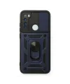Xiaomi Redmi Note 8 Kılıf Pars Lens Yüzüklü Silikon - Lacivert