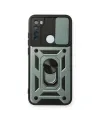 Xiaomi Redmi Note 8 Kılıf Pars Lens Yüzüklü Silikon - Yeşil