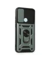 Xiaomi Redmi Note 8 Kılıf Pars Lens Yüzüklü Silikon - Yeşil