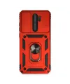 Xiaomi Redmi Note 8 Pro Kılıf Pars Lens Yüzüklü Silikon - Kırmızı