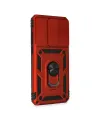 Xiaomi Redmi Note 8 Pro Kılıf Pars Lens Yüzüklü Silikon - Kırmızı